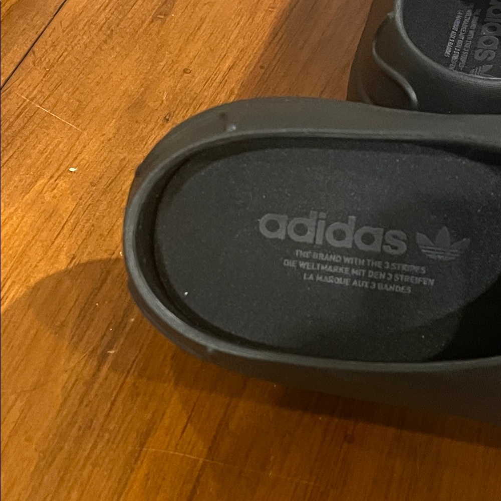Adidas Stan Smith Mule Shoes Sandals new black Women’s Size 7 - Picture 9 of 11